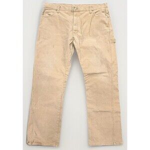 Dickies Men’s 40X32 (40X31) Relaxed Fit Utility Tan Pants Duck Canvas Work Pants